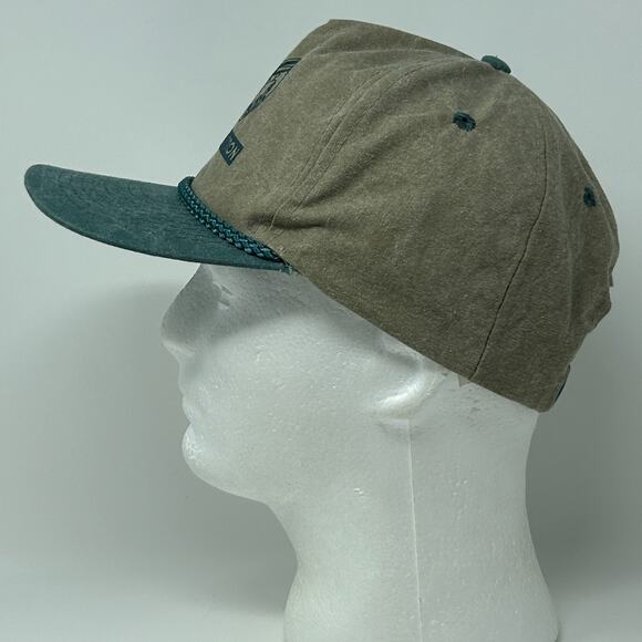 Vintage 90s Greenlee Textron Hat Baseball Cap Steel Fish Tape Snapback Beige - Picture 6 of 9
